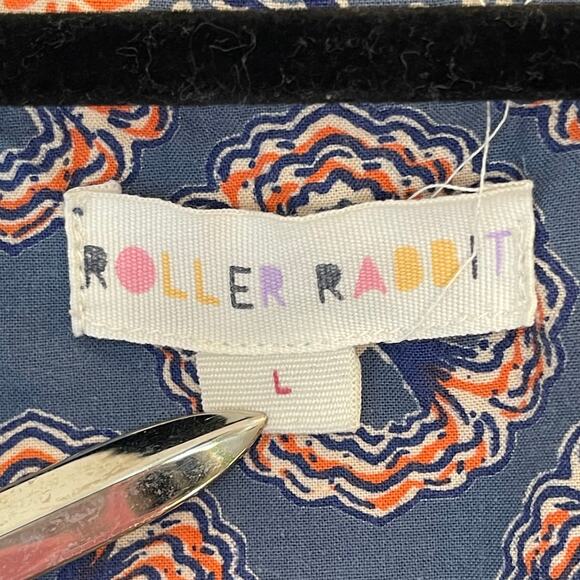 Roller Rabbit Blue and Orange Midi Dress - Picture 5 of 10
